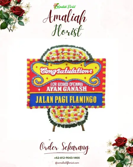 Sewa Papan Bunga Leminggir